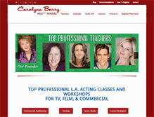 Tablet Screenshot of carolynebarry.com